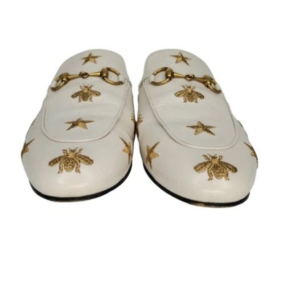 Gucci Princetown Horsebit Bee & Star Embroidered Loafer Mule - Picture 3 of 9